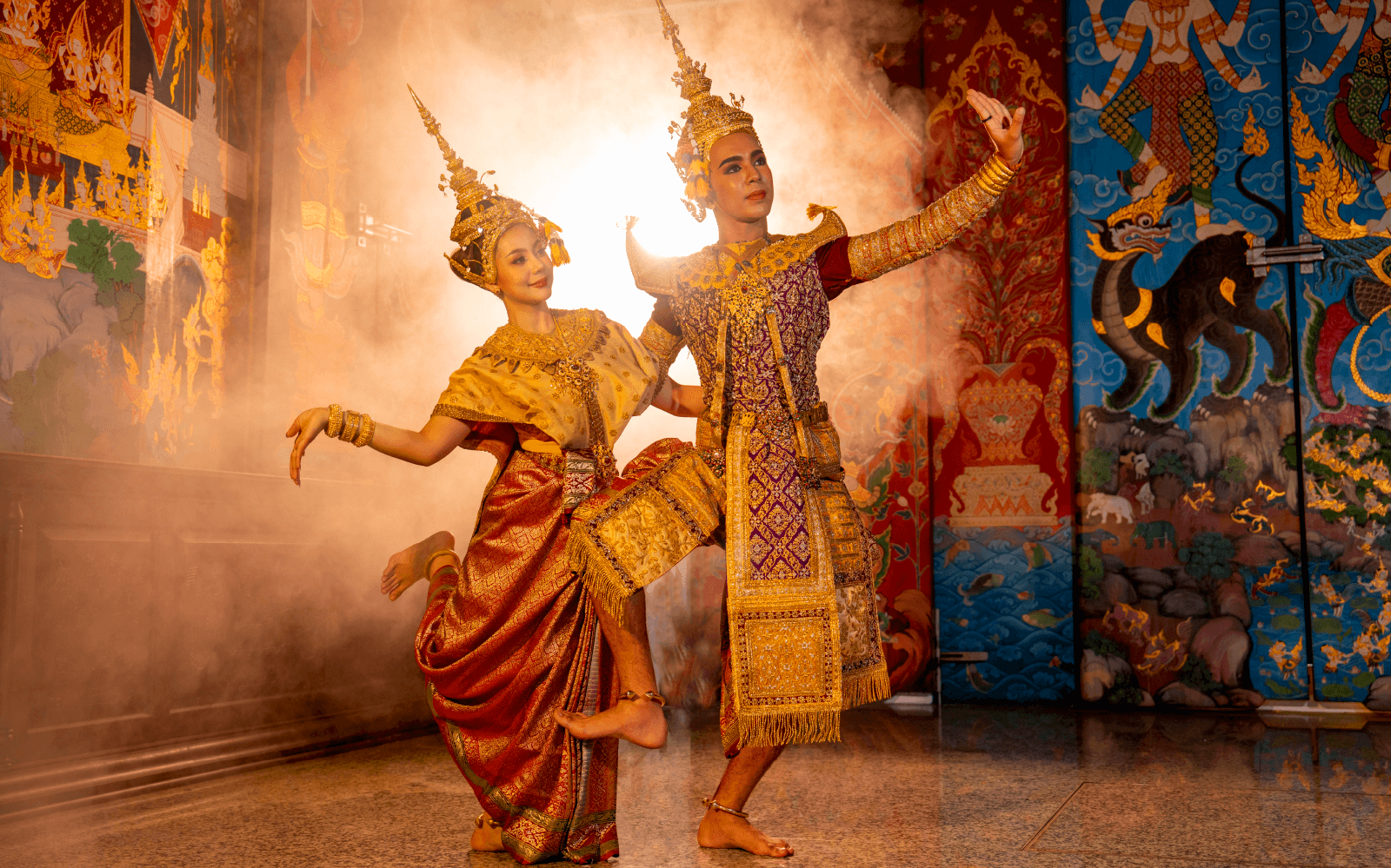 Thailand traditional and contemporary dance performance on stage